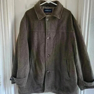 London Fog Men Wool Coat Size XL